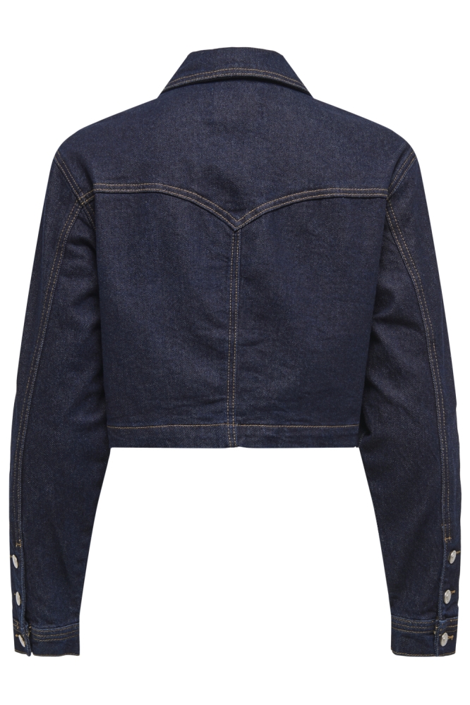 ONLHEATHER LS WESTERN DNM JACKET MA 15352049 Dark Blue Denim/Rinse